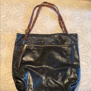 Hobo Black Leather Purse